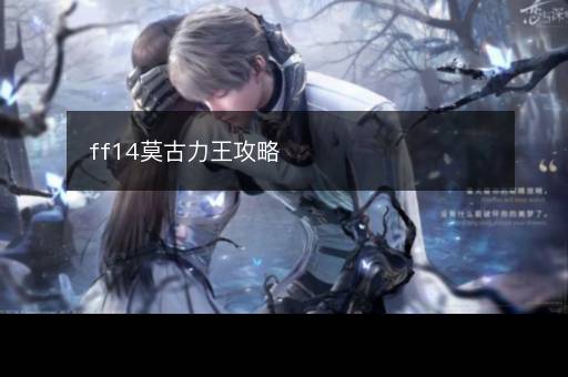 ff14莫古力王攻略
